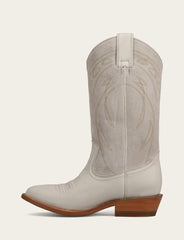 Frye Ivory Billy Pull On Deco Stitch Boot Ivory