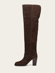 Frye Women's Dark Brown Corinne Over The Knee Boot Dark Brown