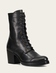 Frye Women's Black Jean Lace Up Boot Black