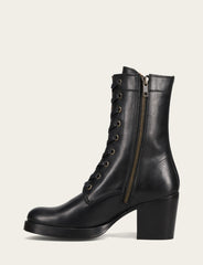Frye Women's Black Jean Lace Up Boot Black