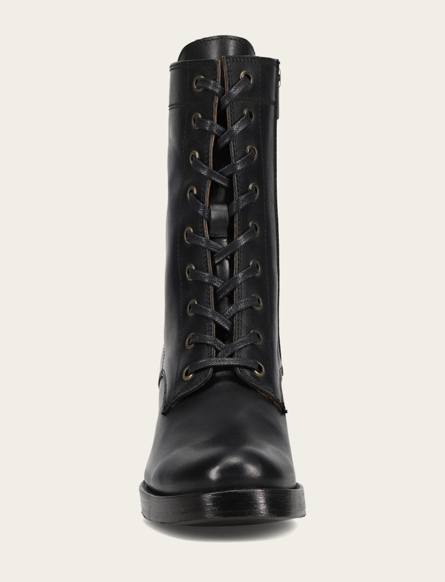Frye Women's Black Jean Lace Up Boot Black