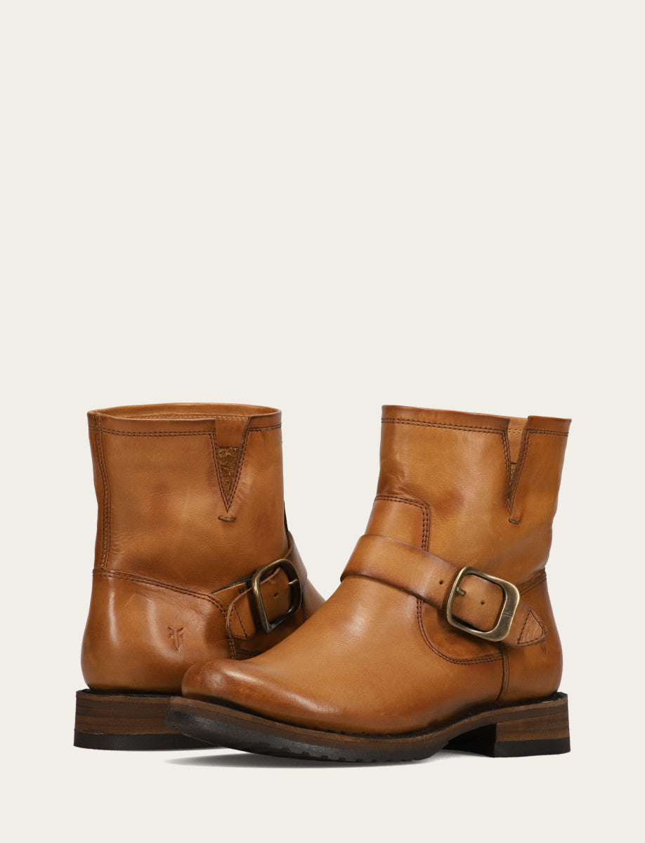 Frye Women's Caramel Veronica Flex Bootie Booties Caramel