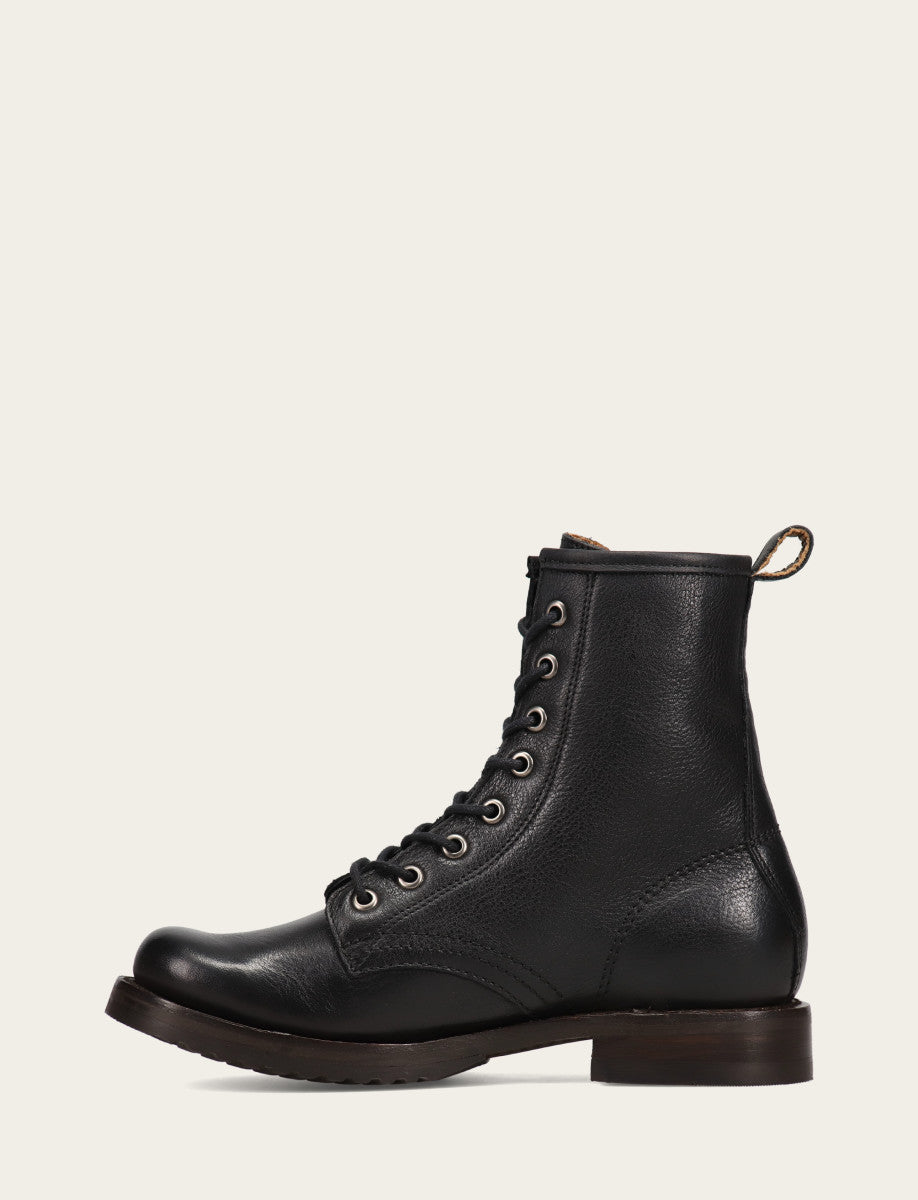 Frye Women's Black Veronica Flex Combat Booties Black