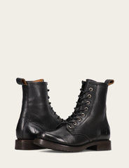 Frye Women's Black Veronica Flex Combat Booties Black