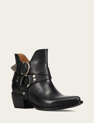 Frye Women’s Black Sacha Multi-Strap Ankle Booties Black