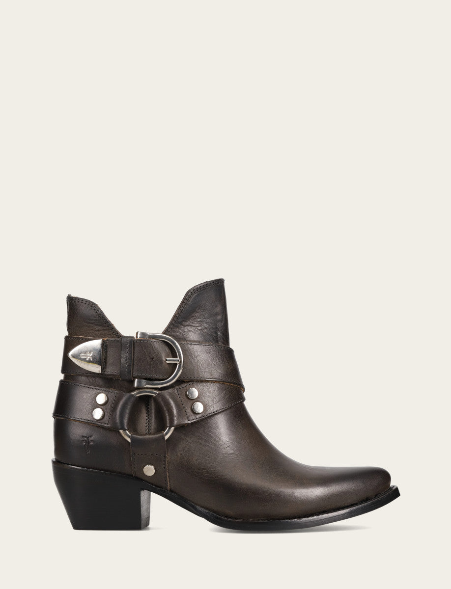 Frye Women's Steel Sacha Multi Strap Booties Steel