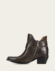 Frye Women's Steel Sacha Multi Strap Booties Steel