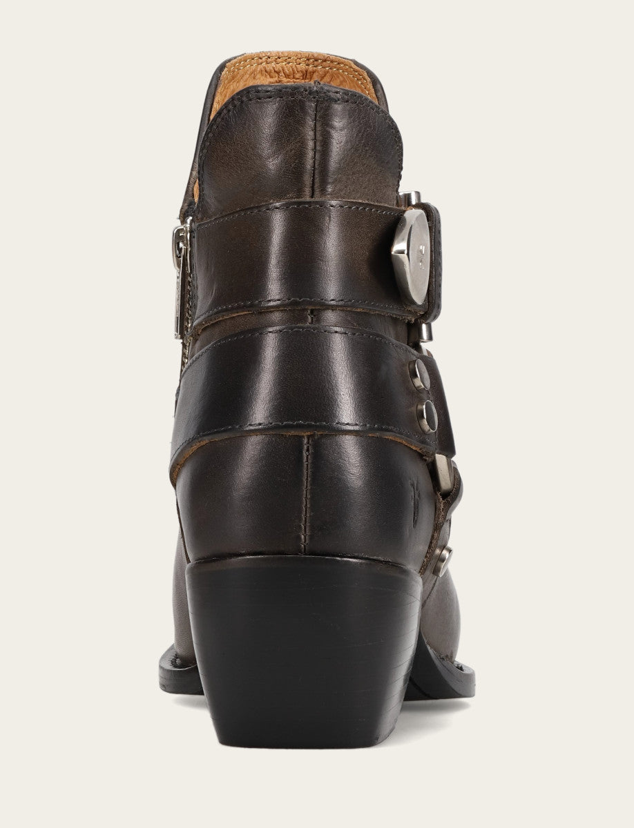 Frye Women's Steel Sacha Multi Strap Booties Steel