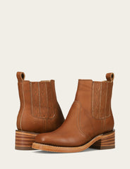 Frye Women's Saddle Campus Chelsea Booties Saddle