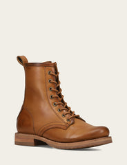 Frye Women's Caramel Veronica Flex Combat Booties Caramel