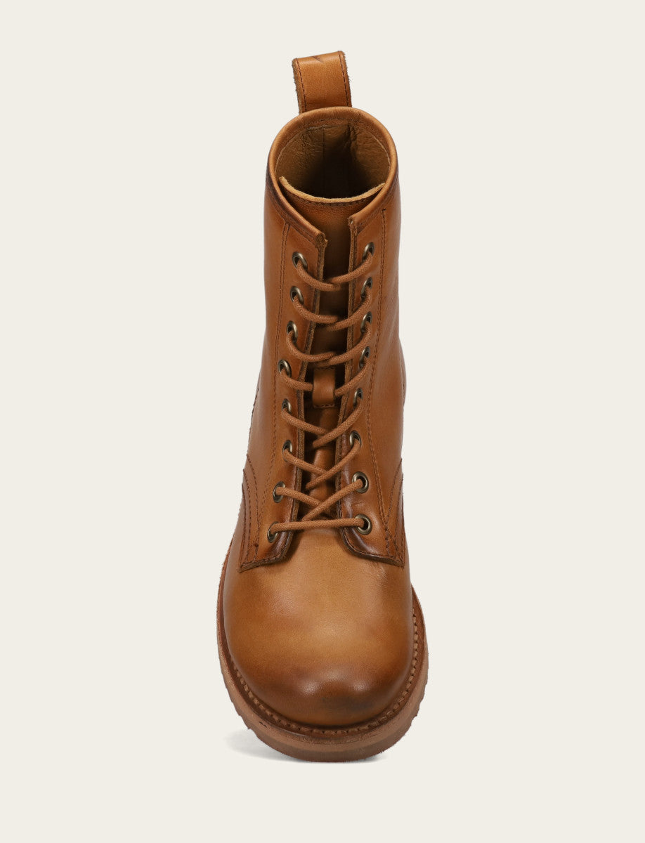Frye Women's Caramel Veronica Flex Combat Booties Caramel