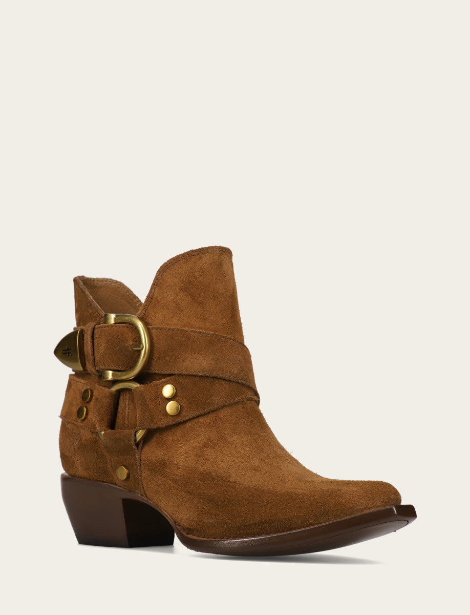 Frye Women's Bark Sacha Multi Strap Booties Bark