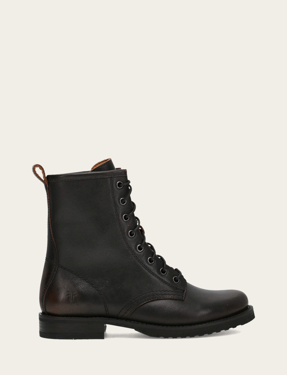Frye Antique Brown Veronica Flex Combat Boot Antique Brown