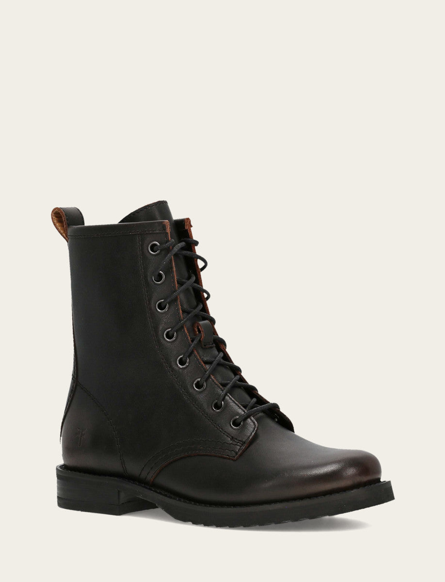 Frye Antique Brown Veronica Flex Combat Boot Antique Brown