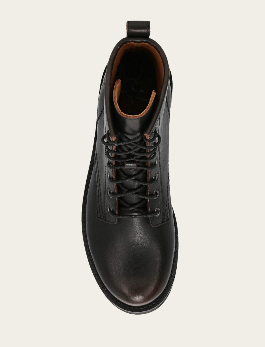 Frye Antique Brown Veronica Flex Combat Boot Antique Brown
