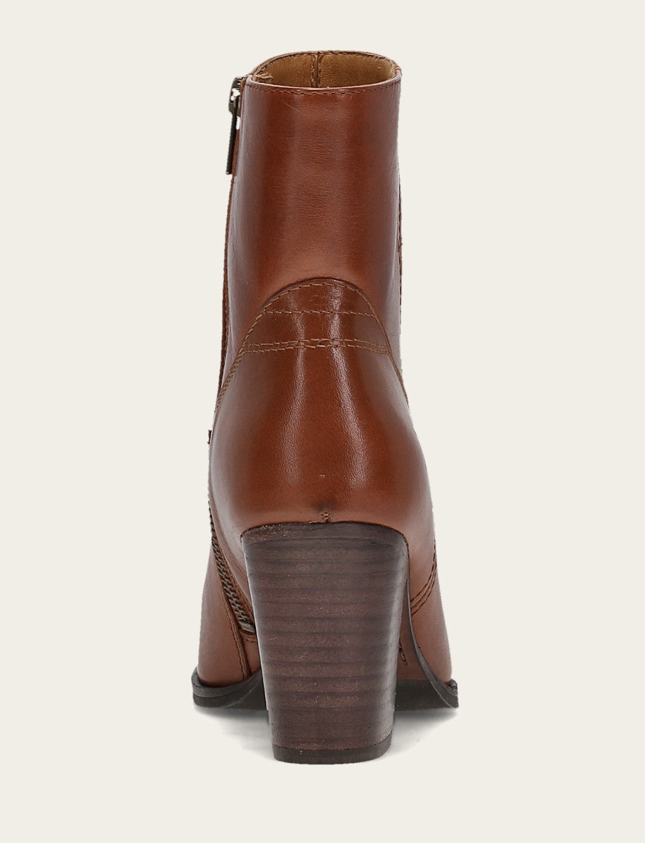 Frye Women's Cinnamon Shiloh Zip Booties Cinnamon