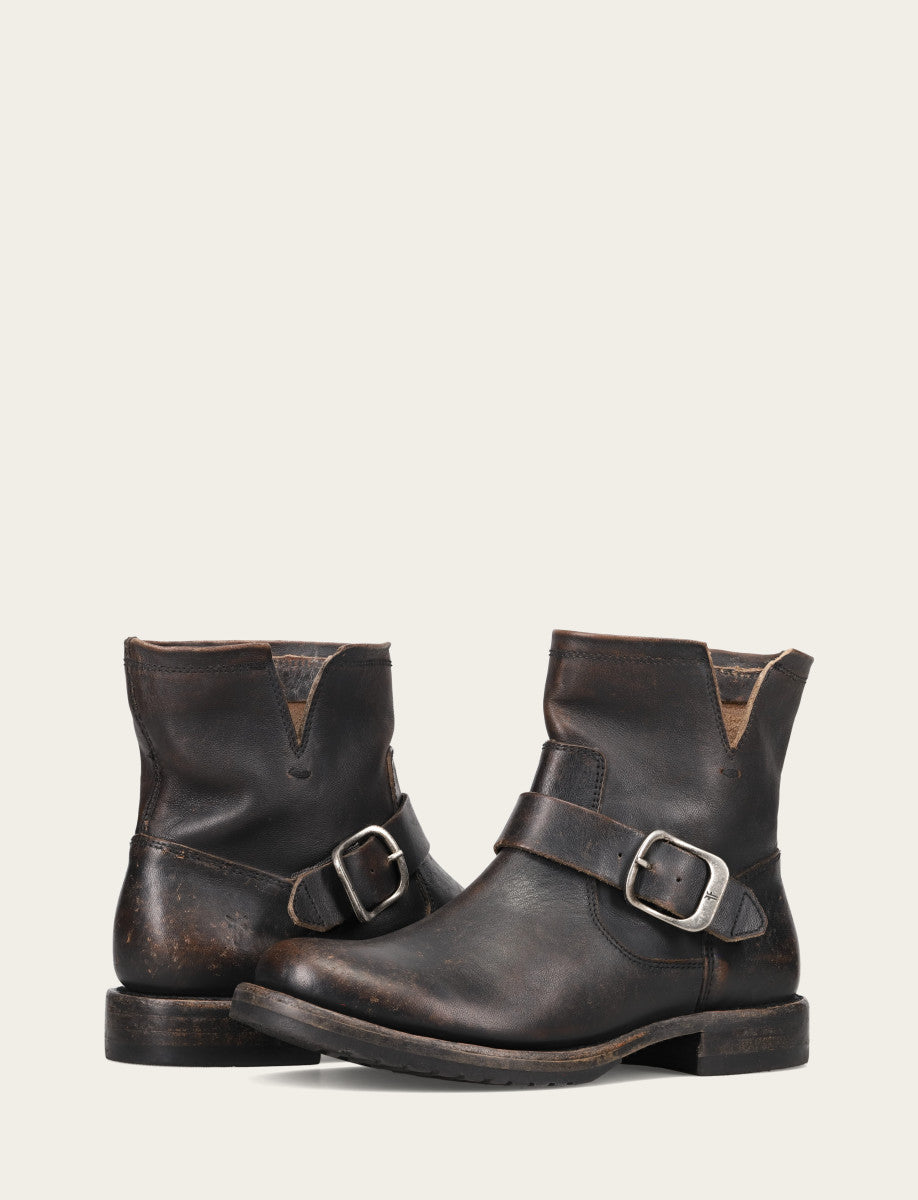 Frye Women's Antique Black Veronica Flex Booties Antique Black