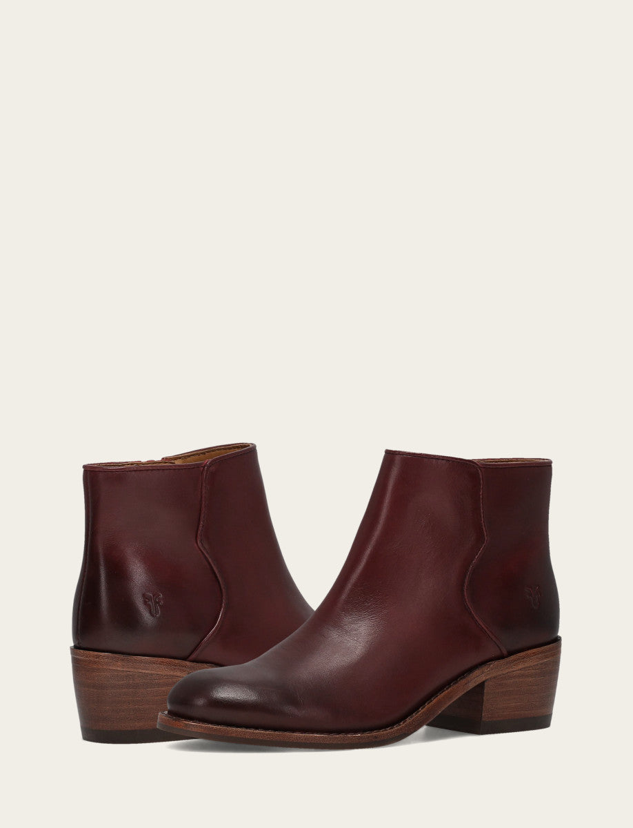 Frye Women's Merlot Carson 2 Piping Booties Merlot