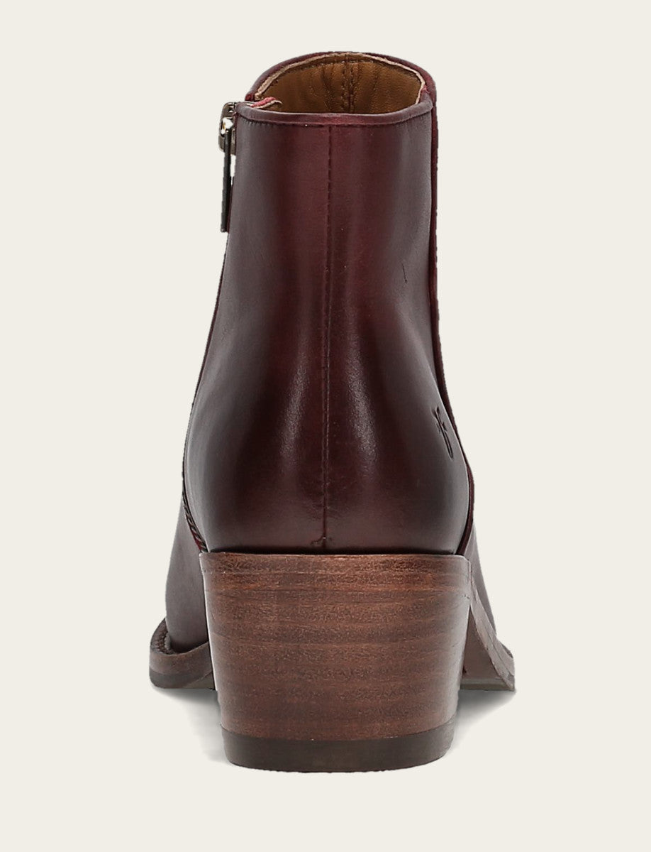 Frye Women's Merlot Carson 2 Piping Booties Merlot