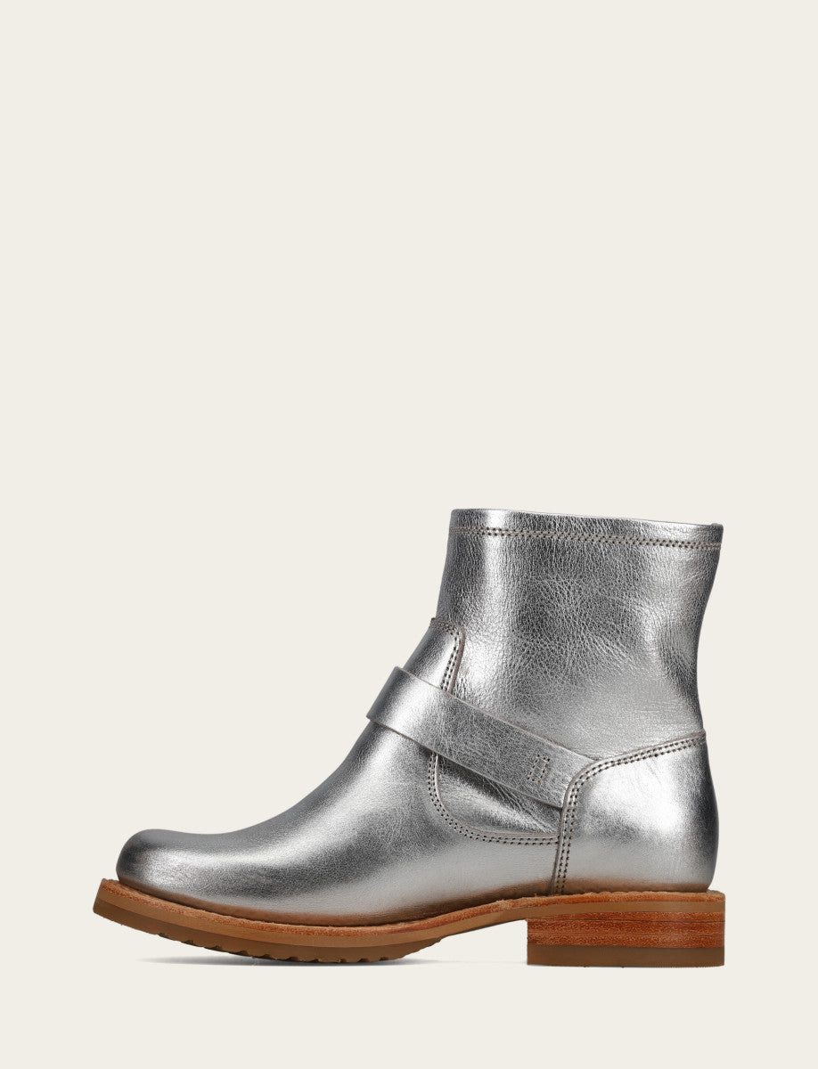 Frye Women's Silver Veronica Flex Booties Silver