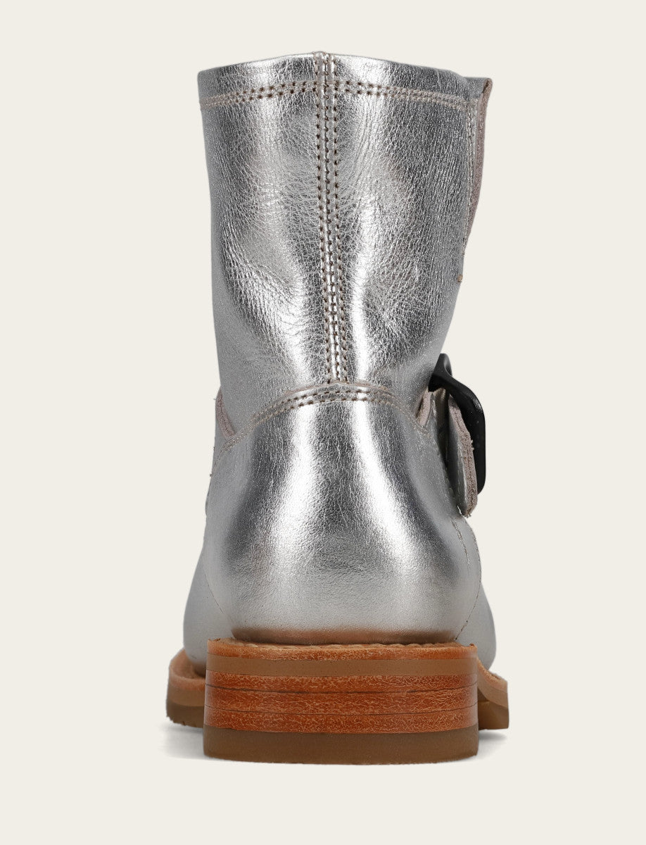 Frye Women's Silver Veronica Flex Booties Silver