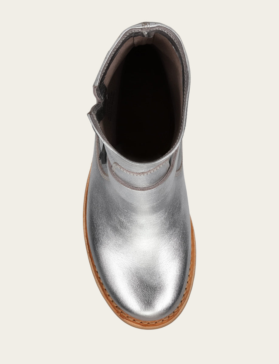 Frye Women's Silver Veronica Flex Booties Silver