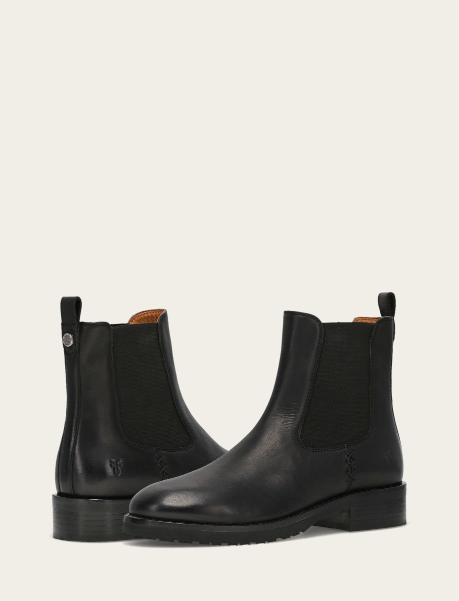 Frye Women's Black Melissa Lug Chelsea Boot Black
