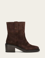 Frye Women's Chocolate Kate Short Inside Zip Boot Chocolate