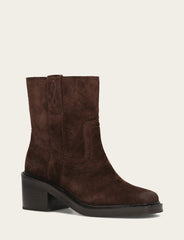 Frye Women's Chocolate Kate Short Inside Zip Boot Chocolate