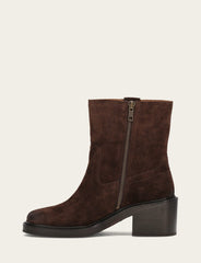 Frye Women's Chocolate Kate Short Inside Zip Boot Chocolate