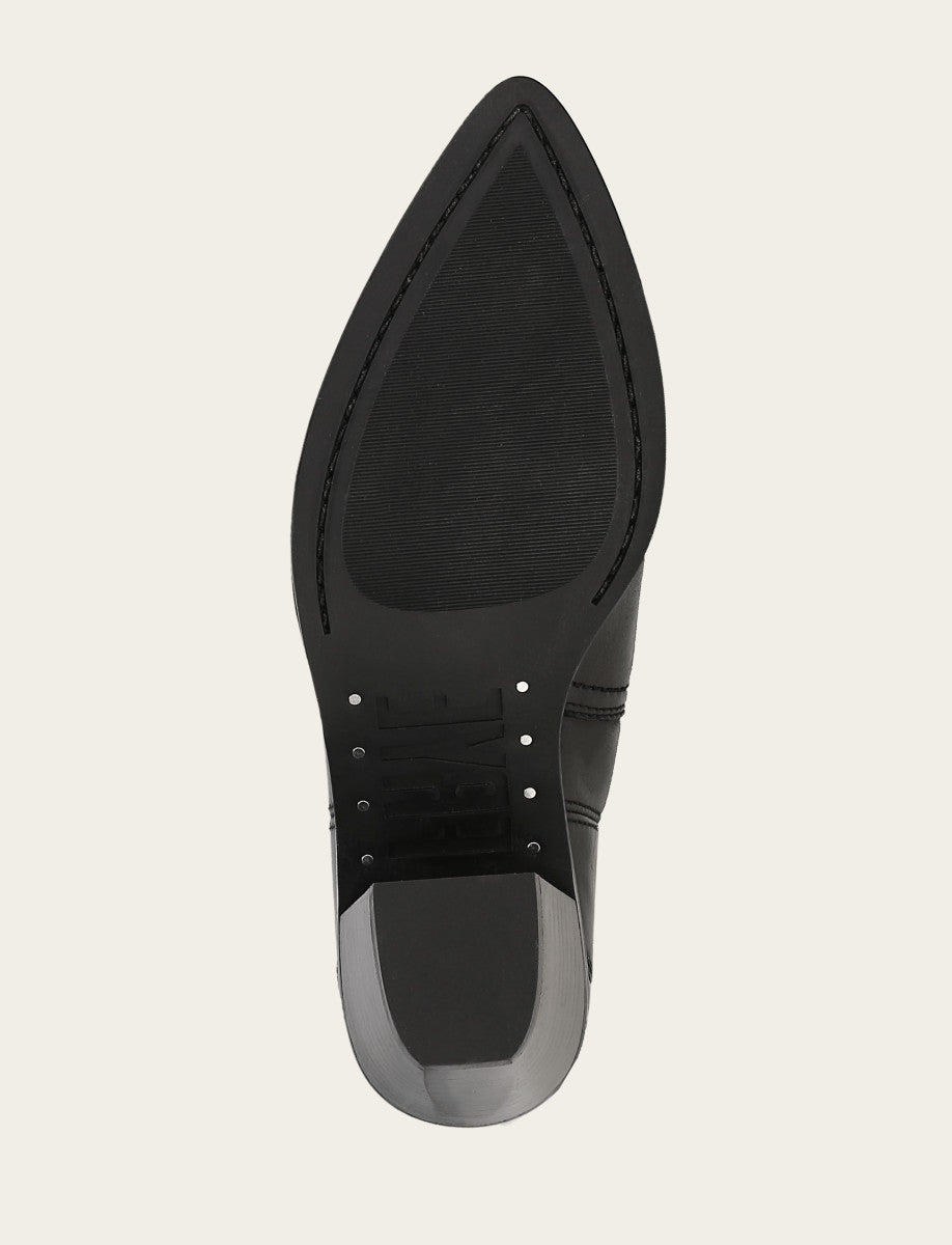 Frye Women's Black Sara Wingtip Stud Boot Black