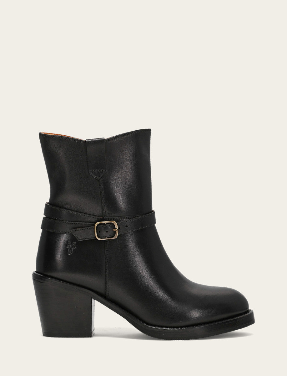 Frye Women's Black Rylee Belted Inside Zip Boot Black