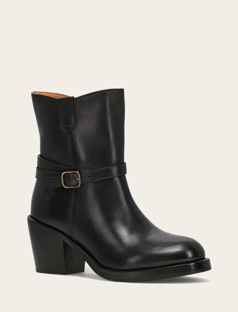 Frye Women's Black Rylee Belted Inside Zip Boot Black
