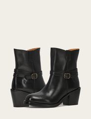 Frye Women's Black Rylee Belted Inside Zip Boot Black