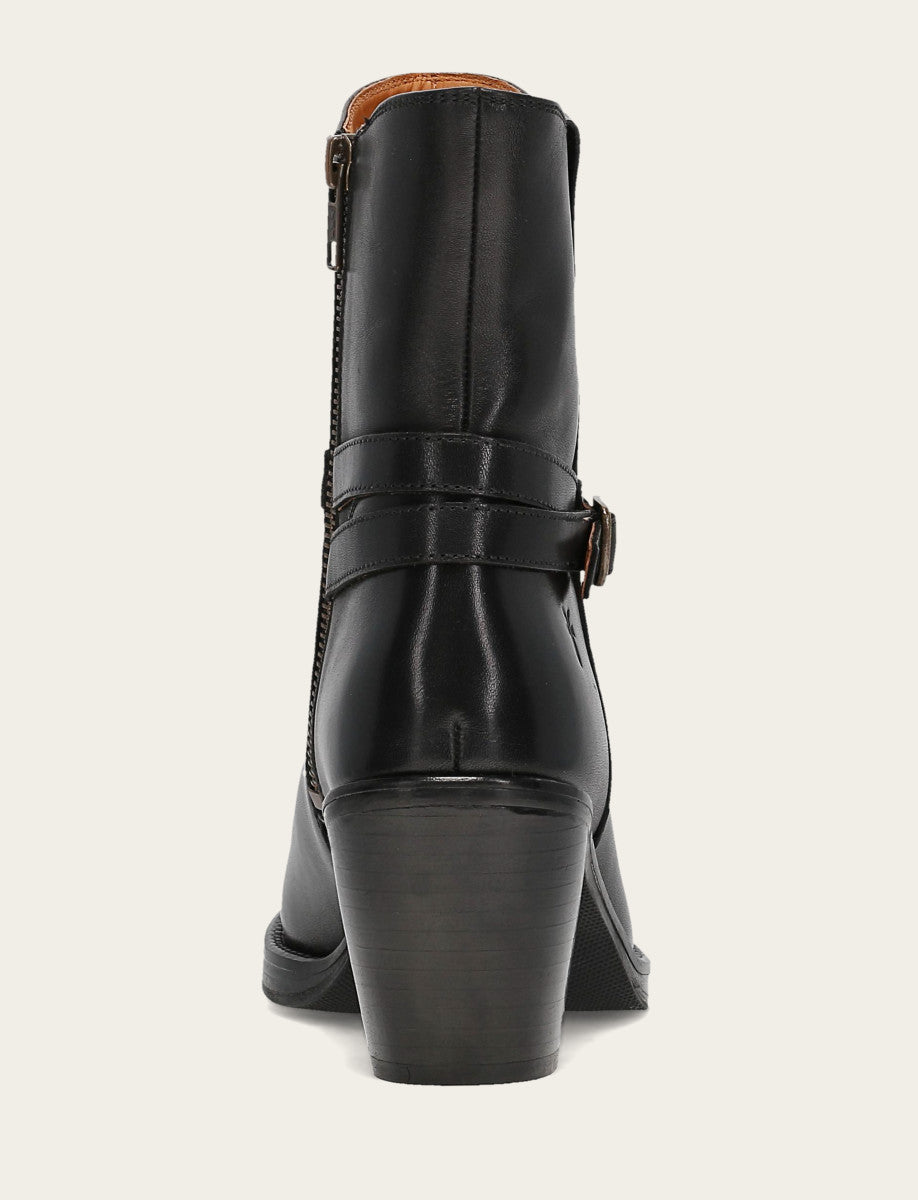 Frye Women's Black Rylee Belted Inside Zip Boot Black