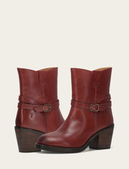 Frye Women's Cranberry Rylee Belted Inside Zip Boot Cranberry