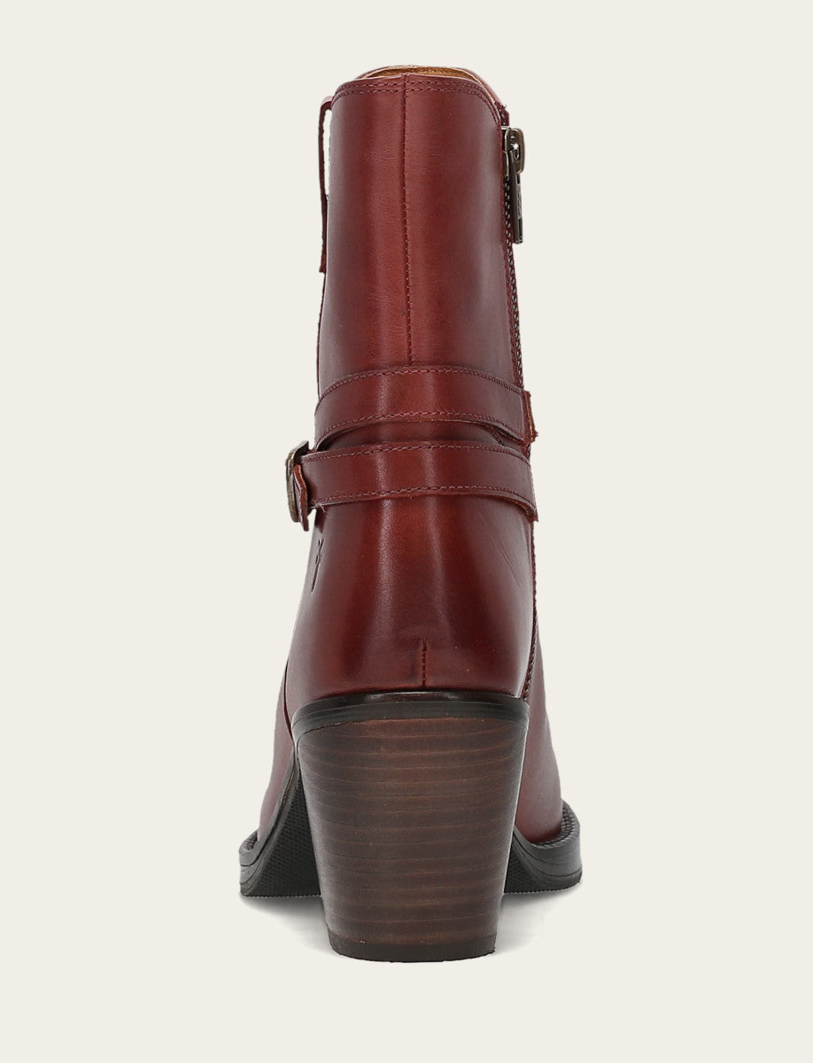 Frye Women's Cranberry Rylee Belted Inside Zip Boot Cranberry