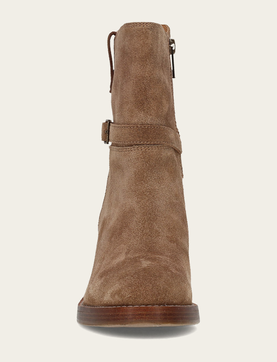 Frye Women's Mushroom Rylee Belted Inside Zip Boot Mushroom