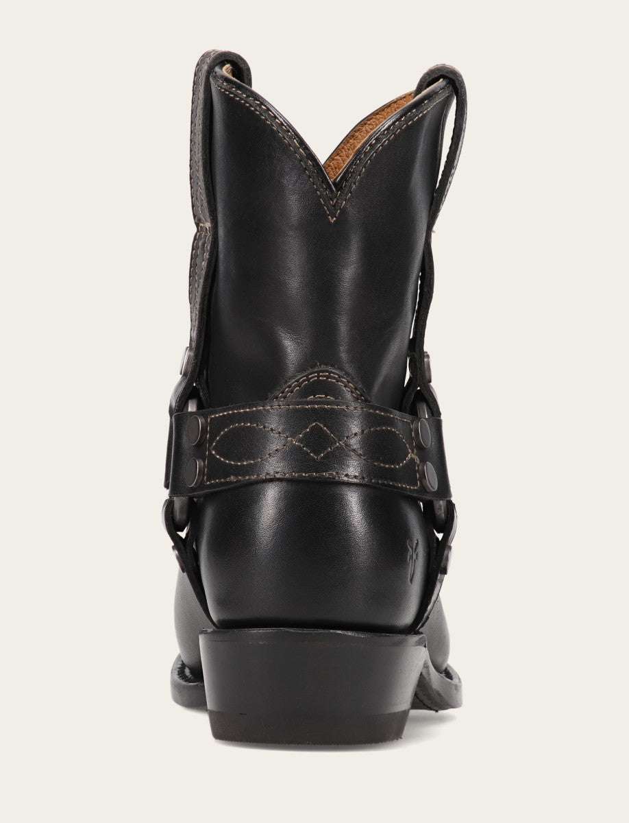 Frye Women's Black Billy Short Harness Booties Black