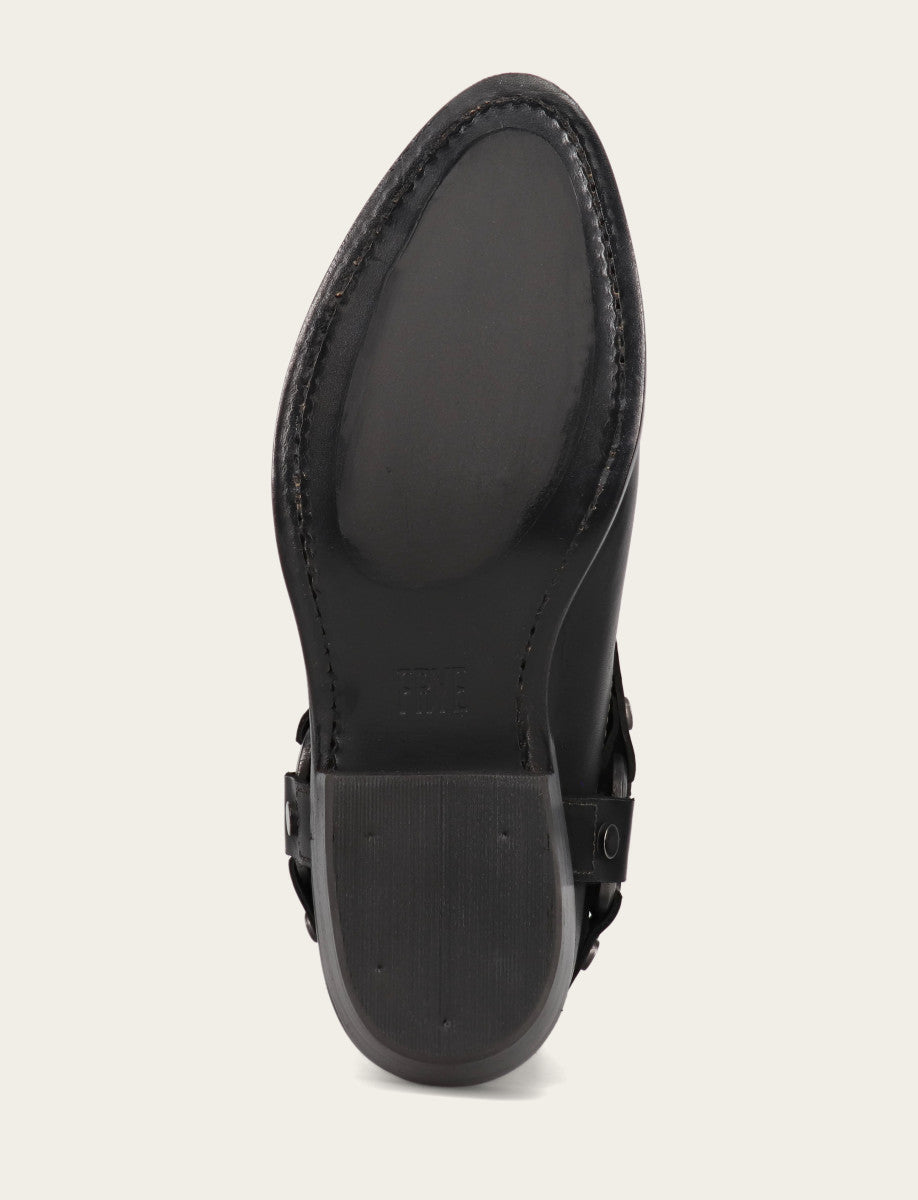 Frye Women's Black Billy Short Harness Booties Black