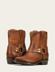Frye Women's Saddle Billy Short Harness Booties Saddle