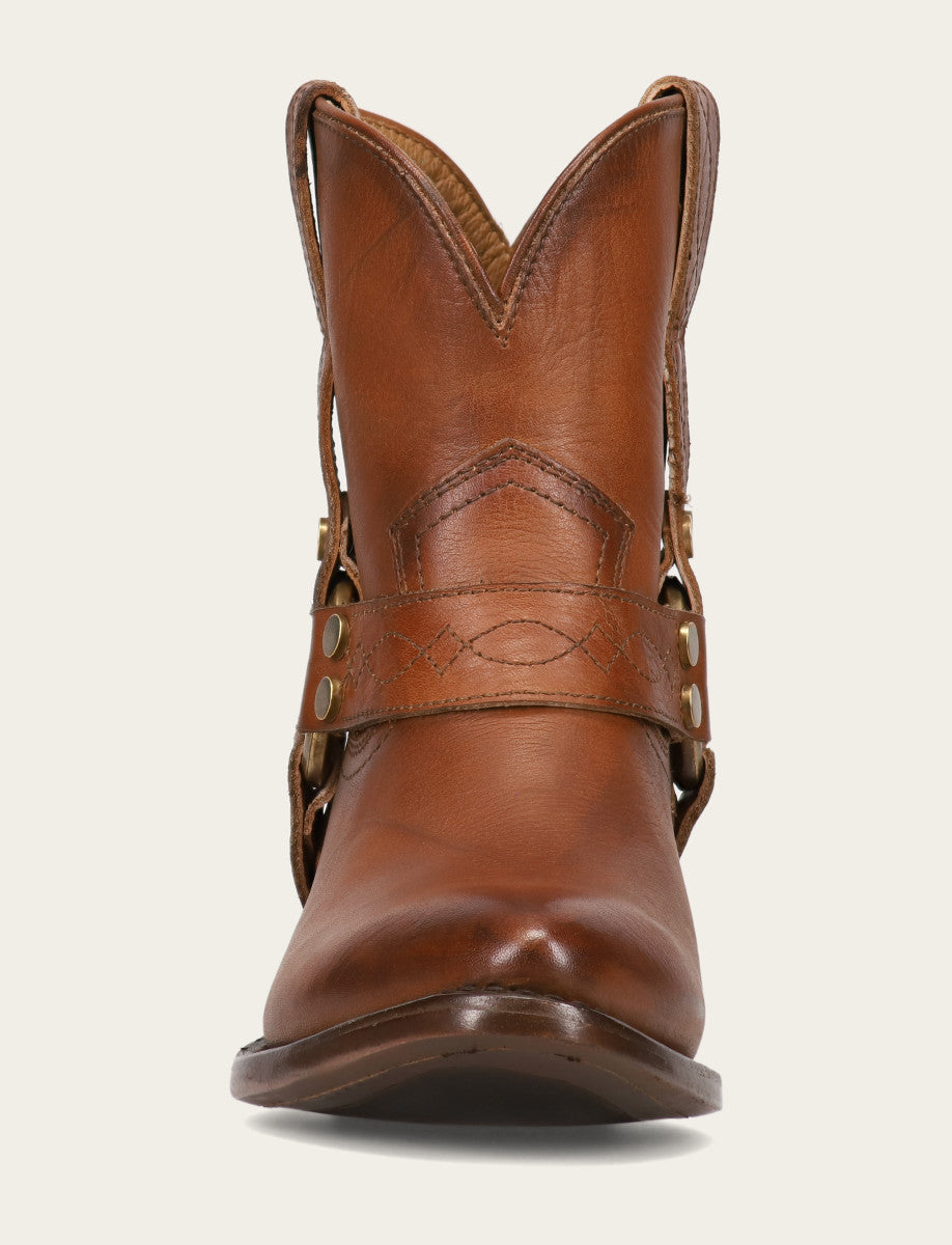 Frye Women's Saddle Billy Short Harness Booties Saddle