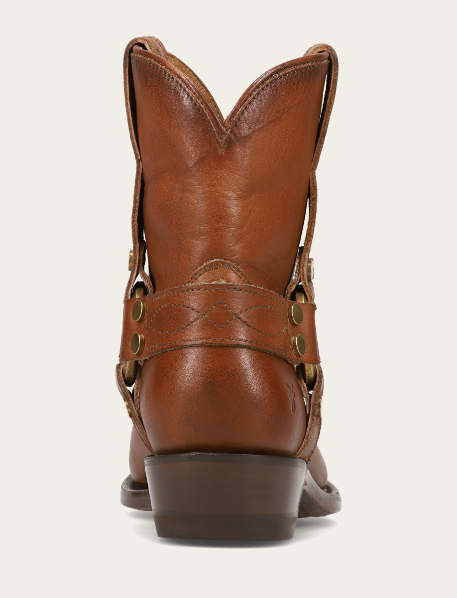 Frye Women's Saddle Billy Short Harness Booties Saddle