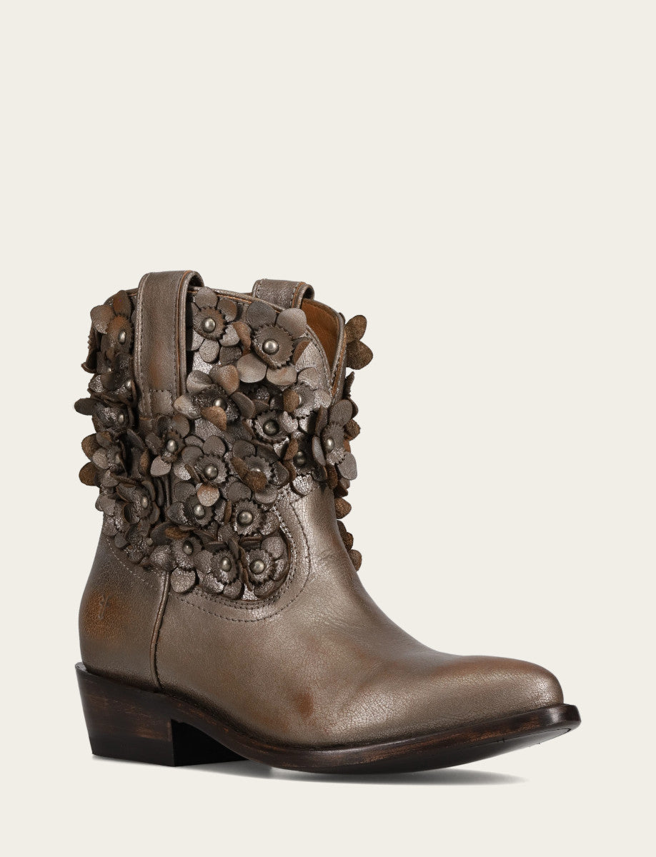 Frye Women's Metallic Stone Billy Flower Boot Metallic Stone