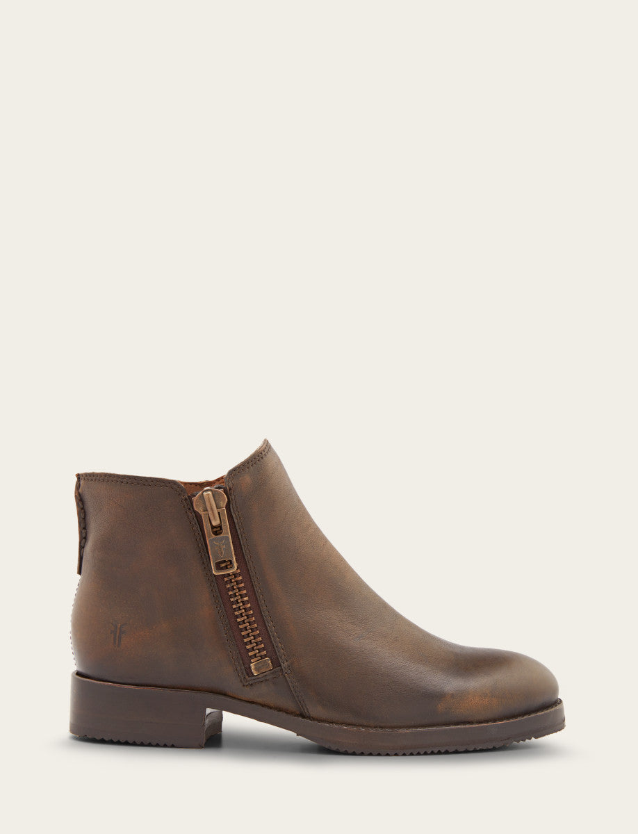 Frye Women's Dark Brown Madison Moto Shooties Dark Brown