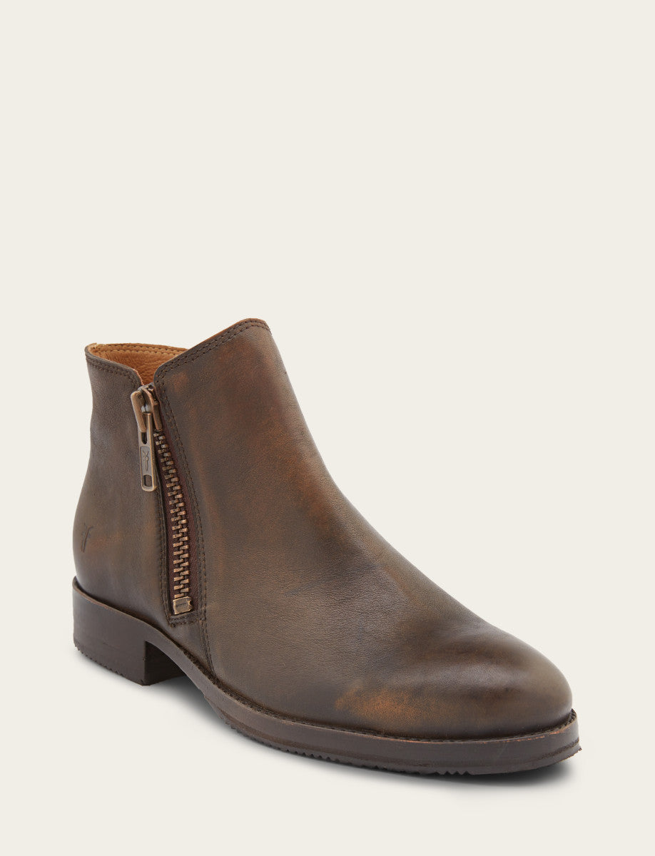 Frye Women's Dark Brown Madison Moto Shooties Dark Brown