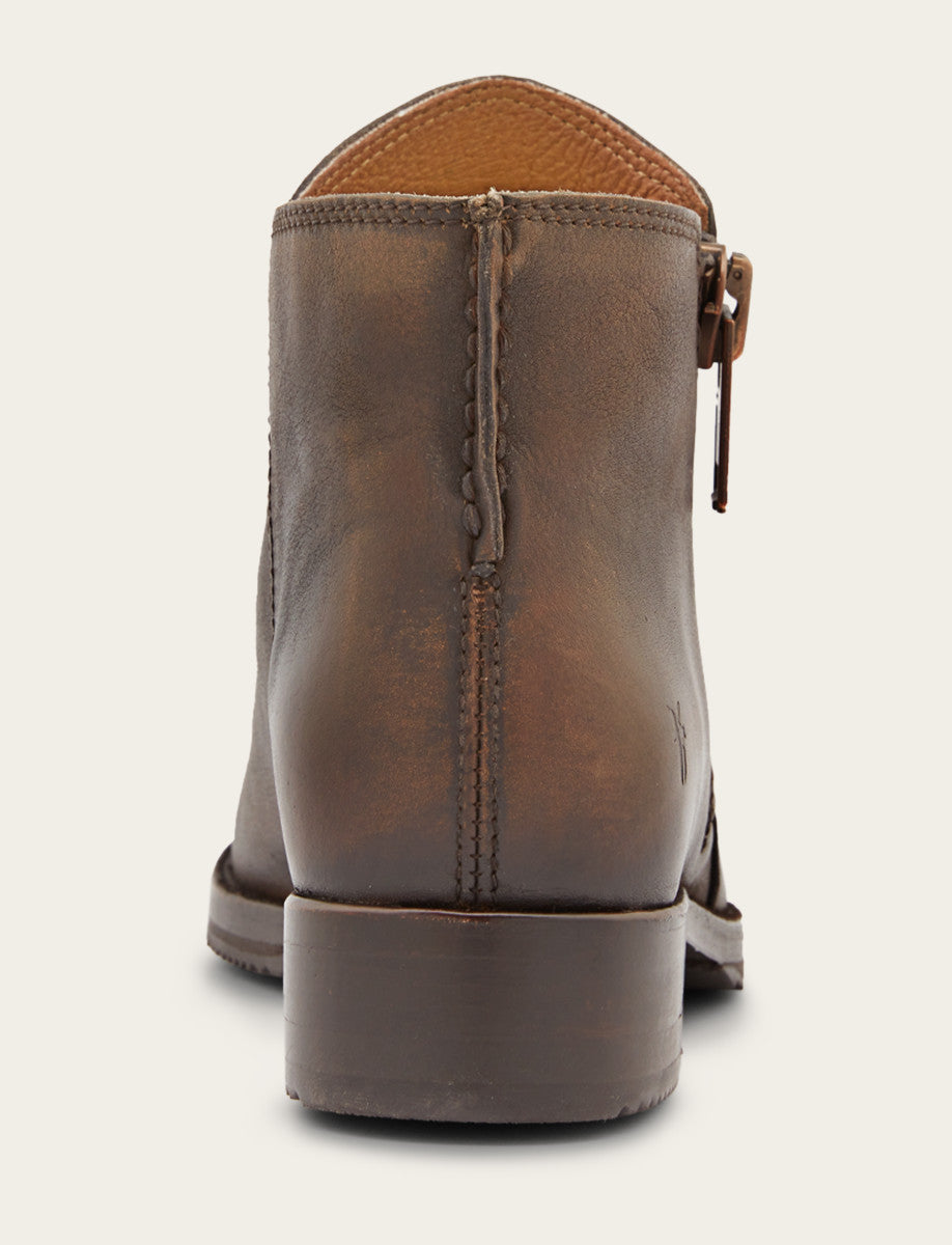 Frye Women's Dark Brown Madison Moto Shooties Dark Brown