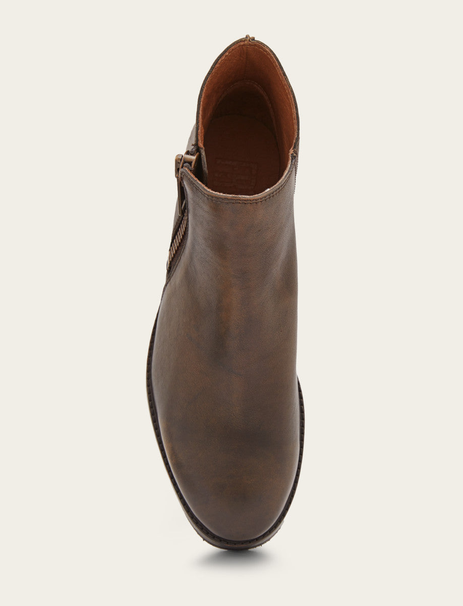 Frye Women's Dark Brown Madison Moto Shooties Dark Brown