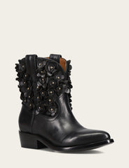 Frye Women's Black Billy Flower Boot Black