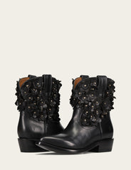 Frye Women's Black Billy Flower Boot Black